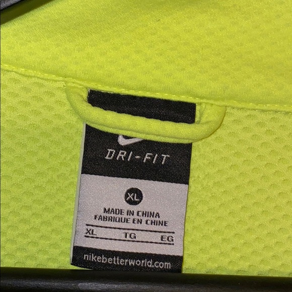 Nike dri-fit active athletic polyester zip jacket - Picture 9 of 10